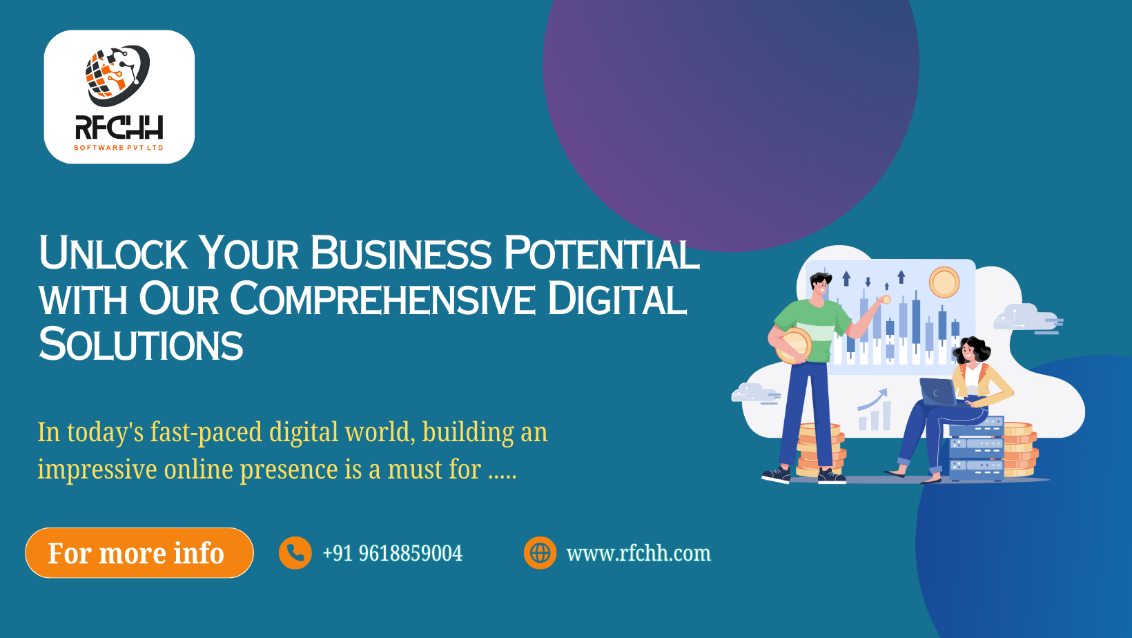 RFCHH Software is one of the best IT and Digital Marketing Company in Hyderabad. We provide IT Services, Website Development, App Development, E-Commerce Web & Apps, HRMS Development, and SEO